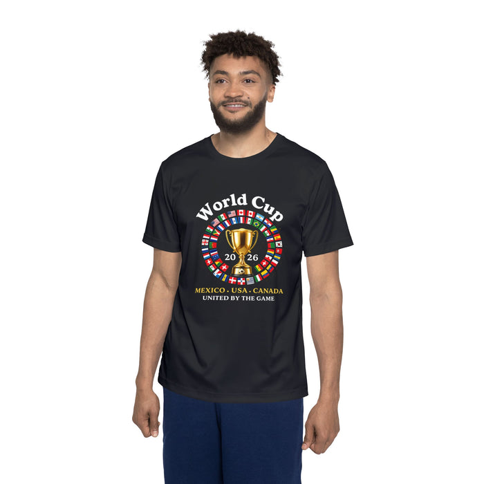 World Cup 2026 Trophy Jersey — Mexico USA Canada Soccer Fan Tee