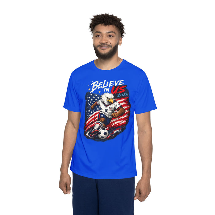 Believe In Us 2026 Eagle Soccer Jersey - Men's Patriotic Sports Tee