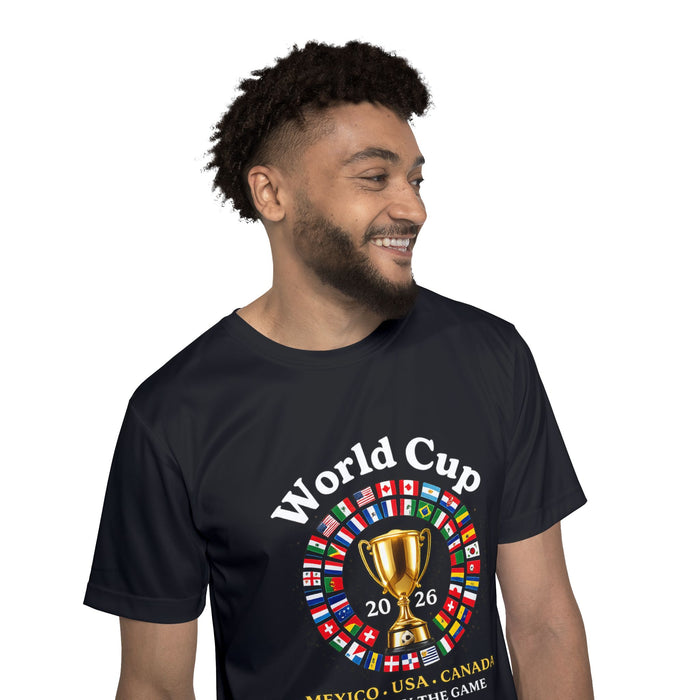 World Cup 2026 Trophy Jersey — Mexico USA Canada Soccer Fan Tee