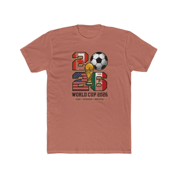 2026 World Cup Soccer T-Shirt – USA Canada Mexico Team Fan Tee