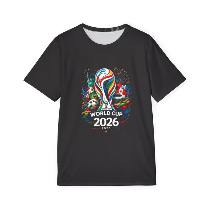 2026 World Cup Soccer Jersey — Men’s Black Fan Tee