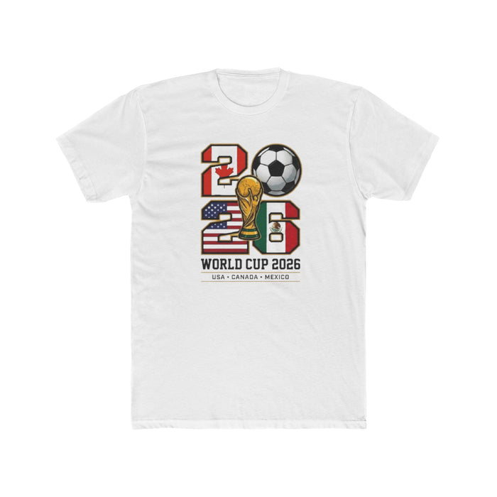 2026 World Cup Soccer T-Shirt – USA Canada Mexico Team Fan Tee