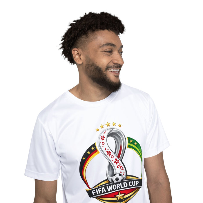 FIFA World Cup Soccer Jersey – Number 10 White Men’s Sports Tee