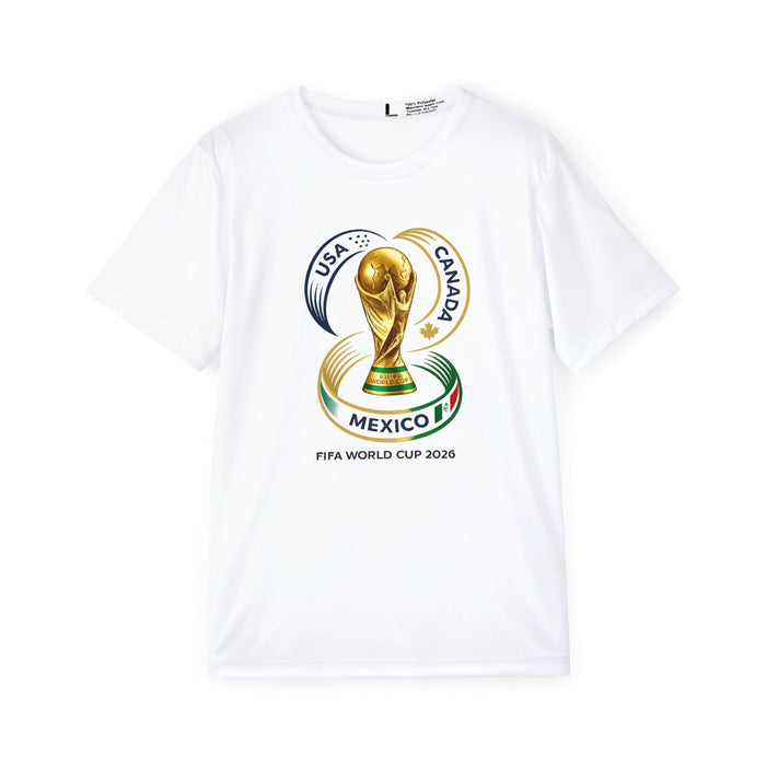 World Cup 2026 Trophy Men's Jersey — USA Canada Mexico Soccer Tee