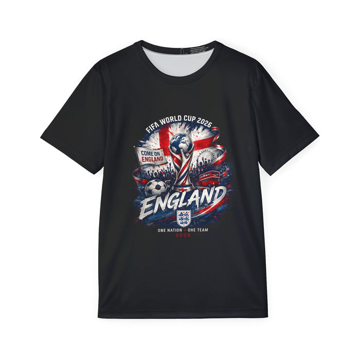 England FIFA World Cup 2026 Men's Sports Jersey — Come On England Graphic Tee