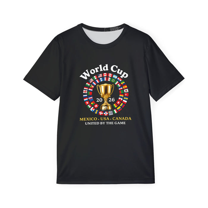 World Cup 2026 Trophy Jersey — Mexico USA Canada Soccer Fan Tee