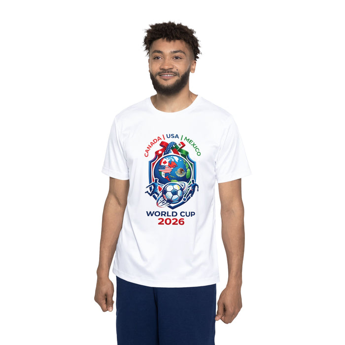 World Cup 2026 Soccer Jersey – Canada USA Mexico Crest Tee