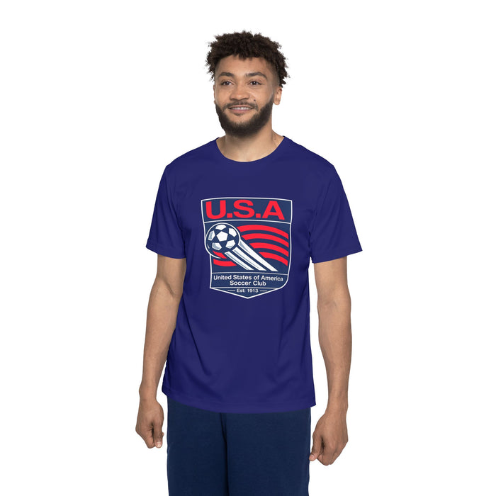 USA Soccer Jersey — Men’s Athletic Soccer Shirt with American Crest