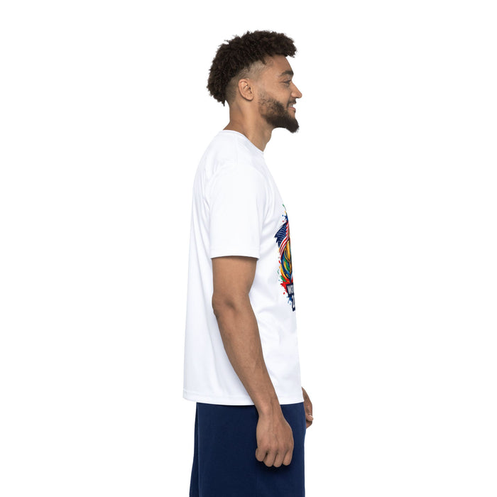 World Cup 2026 Soccer Jersey — USA & Mexico Flags Graphic Tee